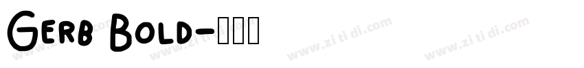 Gerb Bold字体转换